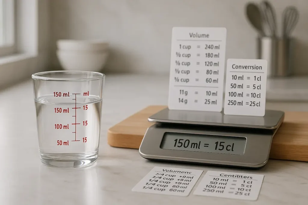 erreur de conversion 150 ml en cl