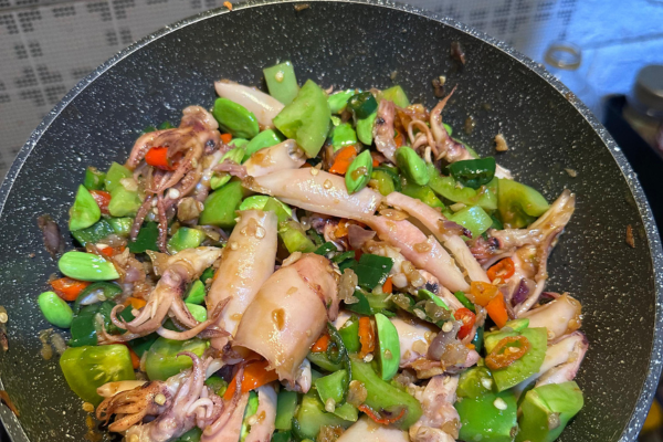 quel légumes avec des encornets