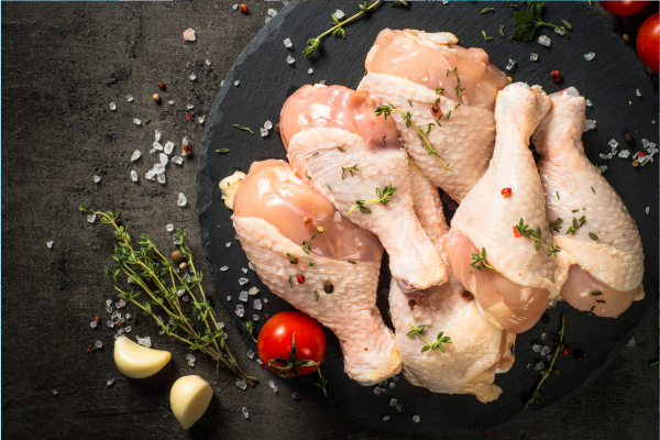 poulet qui sent fort mais pas périmé